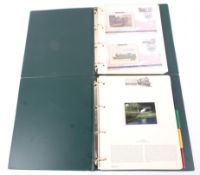 Two folders containing a collection of Railway related First Day covers.