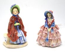 Two Royal doulton figures of ladies.