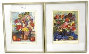 Two Penrose annual experimental front cover prints. Both depicting floral still lifes, 18cm x 22.