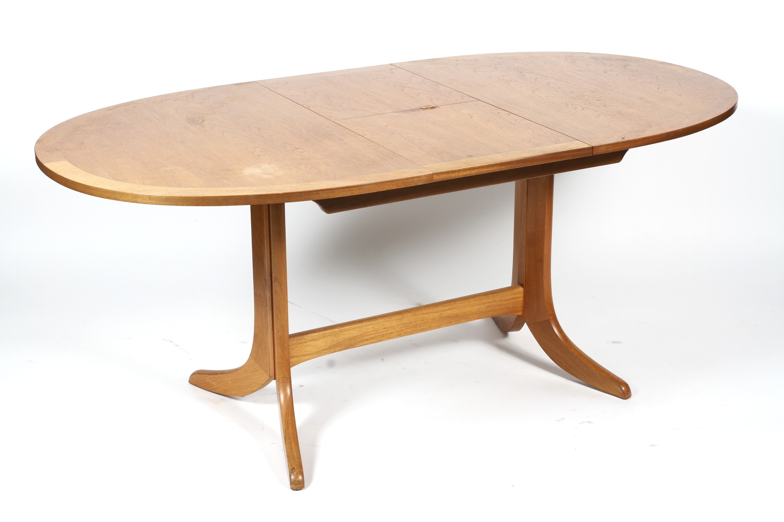 A mid-century G-Plan teak oval extending dining table. - Image 2 of 2