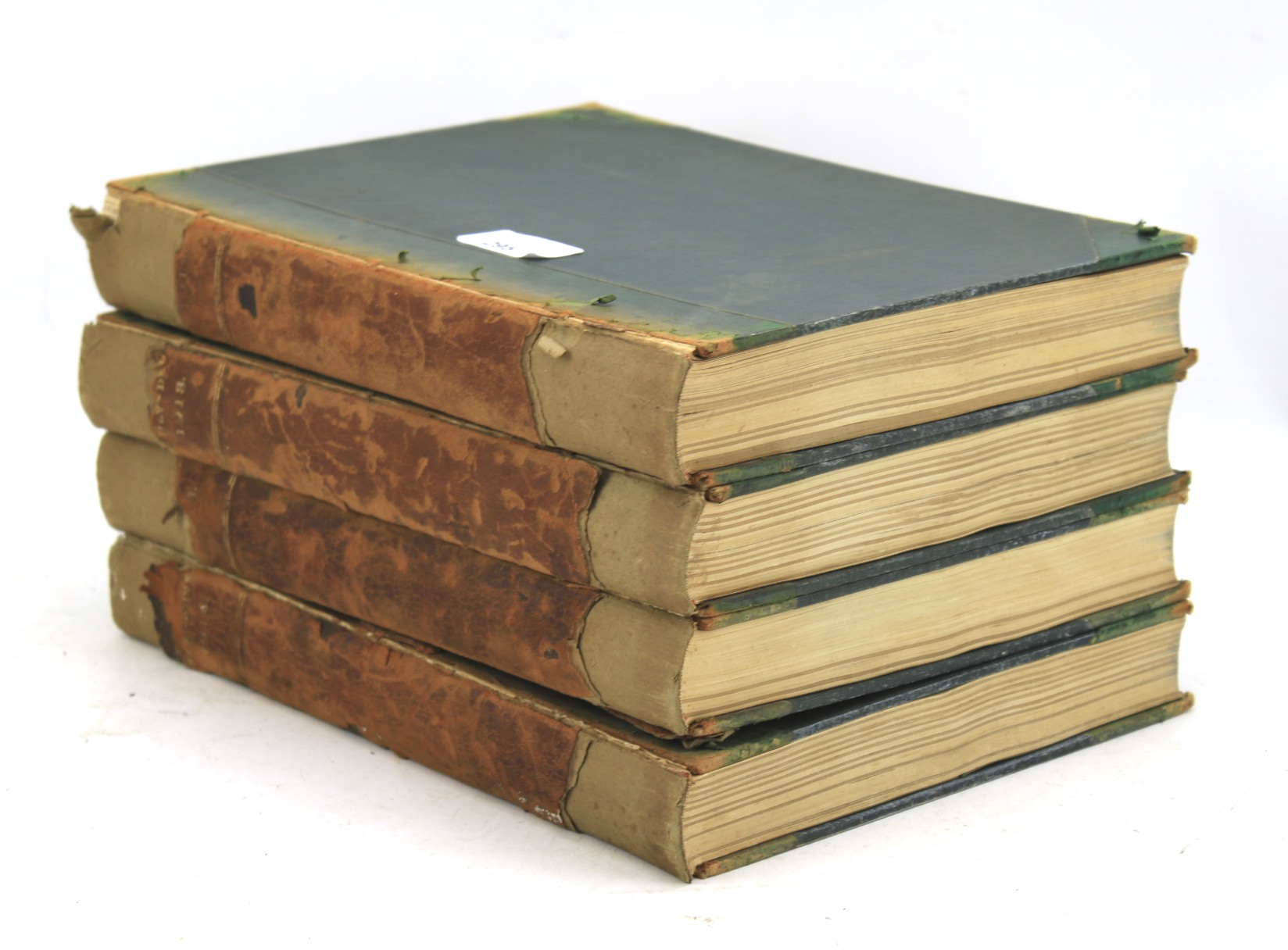 Four early 20th century bound Punch volumes. Dated 1913 and 1914.