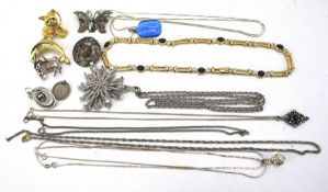 An assortment of costume jewellery.