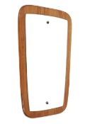 A mid-century wall mirror.