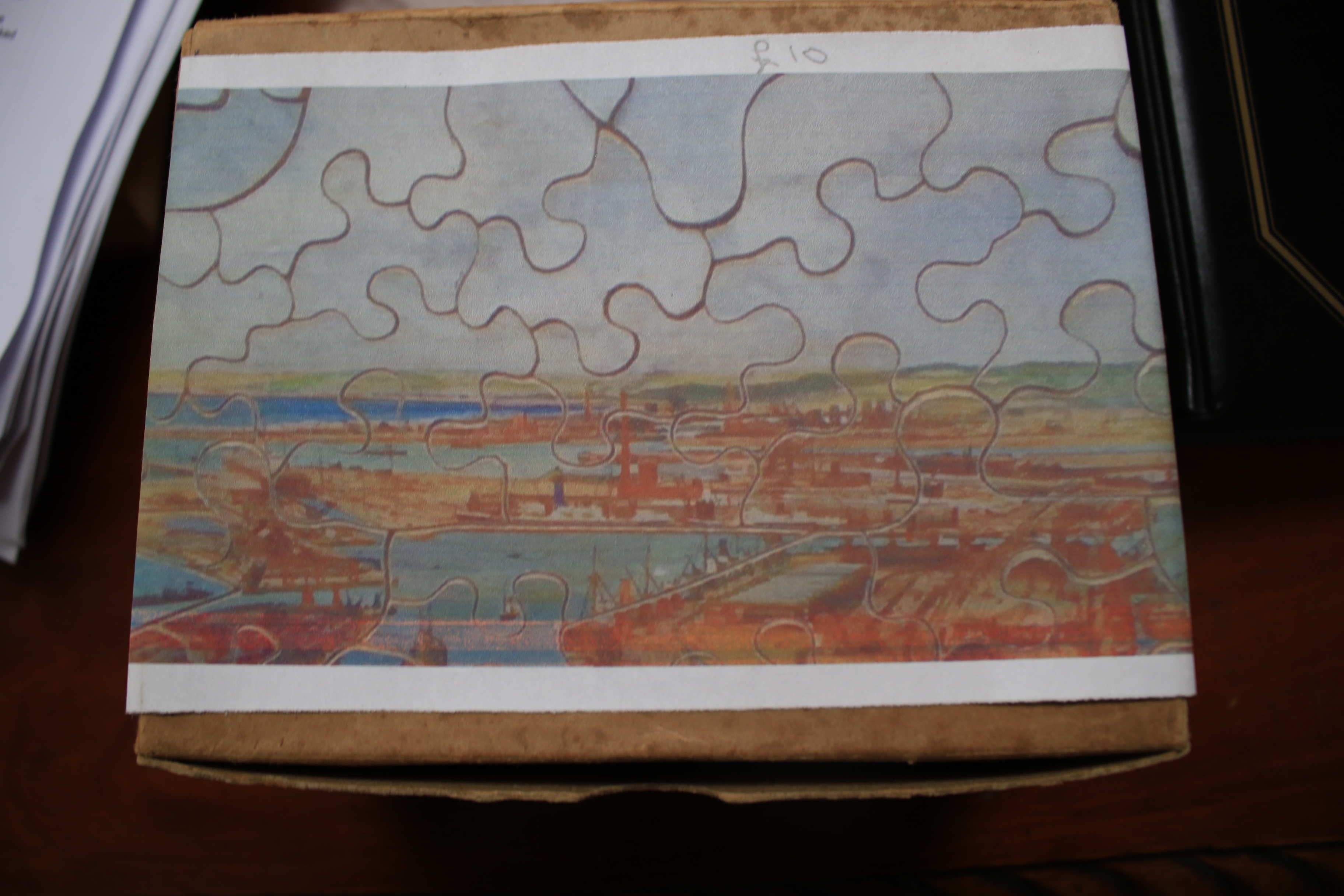 An assortment of vintage wooden jigsaw puzzles. - Image 3 of 8