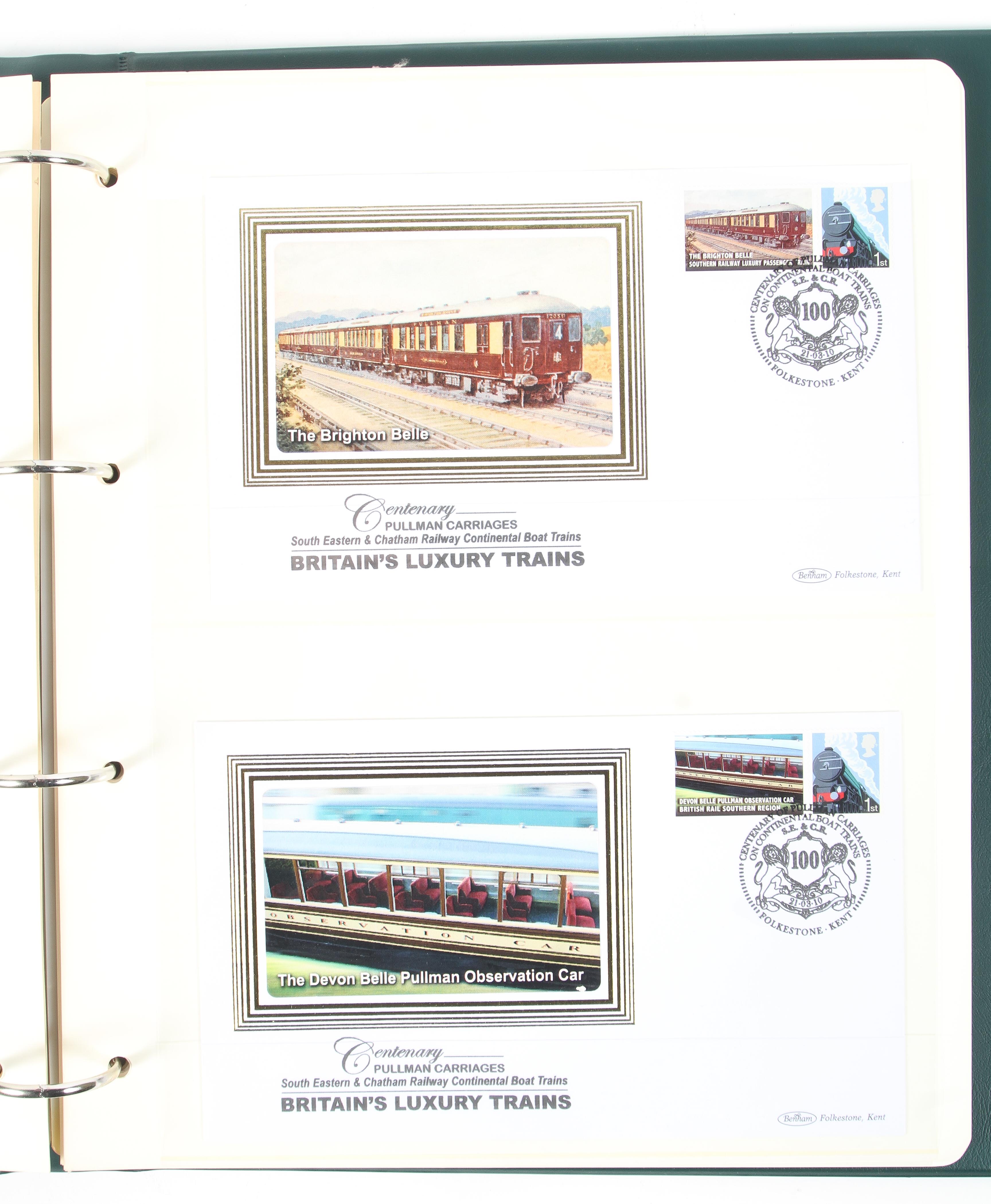 A folder containing First Day Covers all relating to Railways. - Image 4 of 4