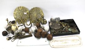 An assortment of metalware.