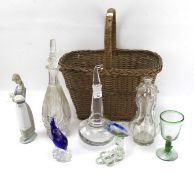 An assortment of glassware.