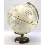 A 20th century desk globe.