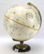 A 20th century desk globe.