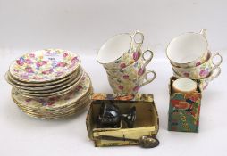 A Royal Stafford tea set together with a noddy egg cup,