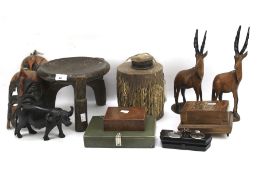 An assortment of treen.