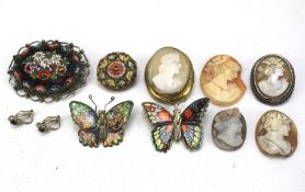 A collection of costume jewellery.