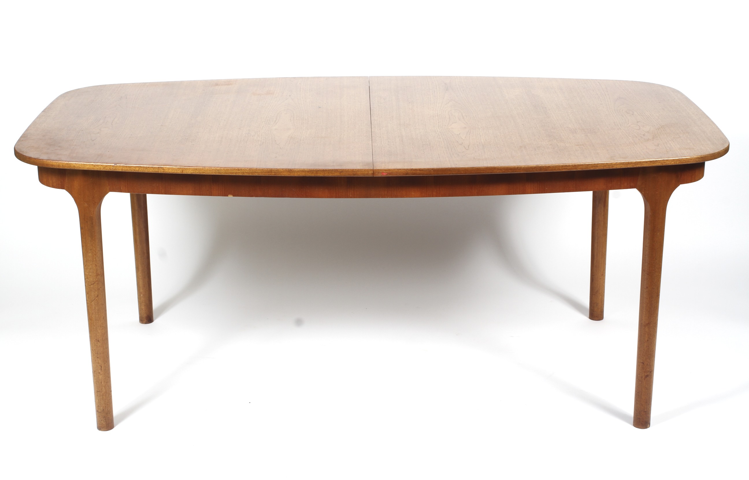 A 1960s teak extending dining table and four chairs, probably AH McIntosh. - Image 2 of 6