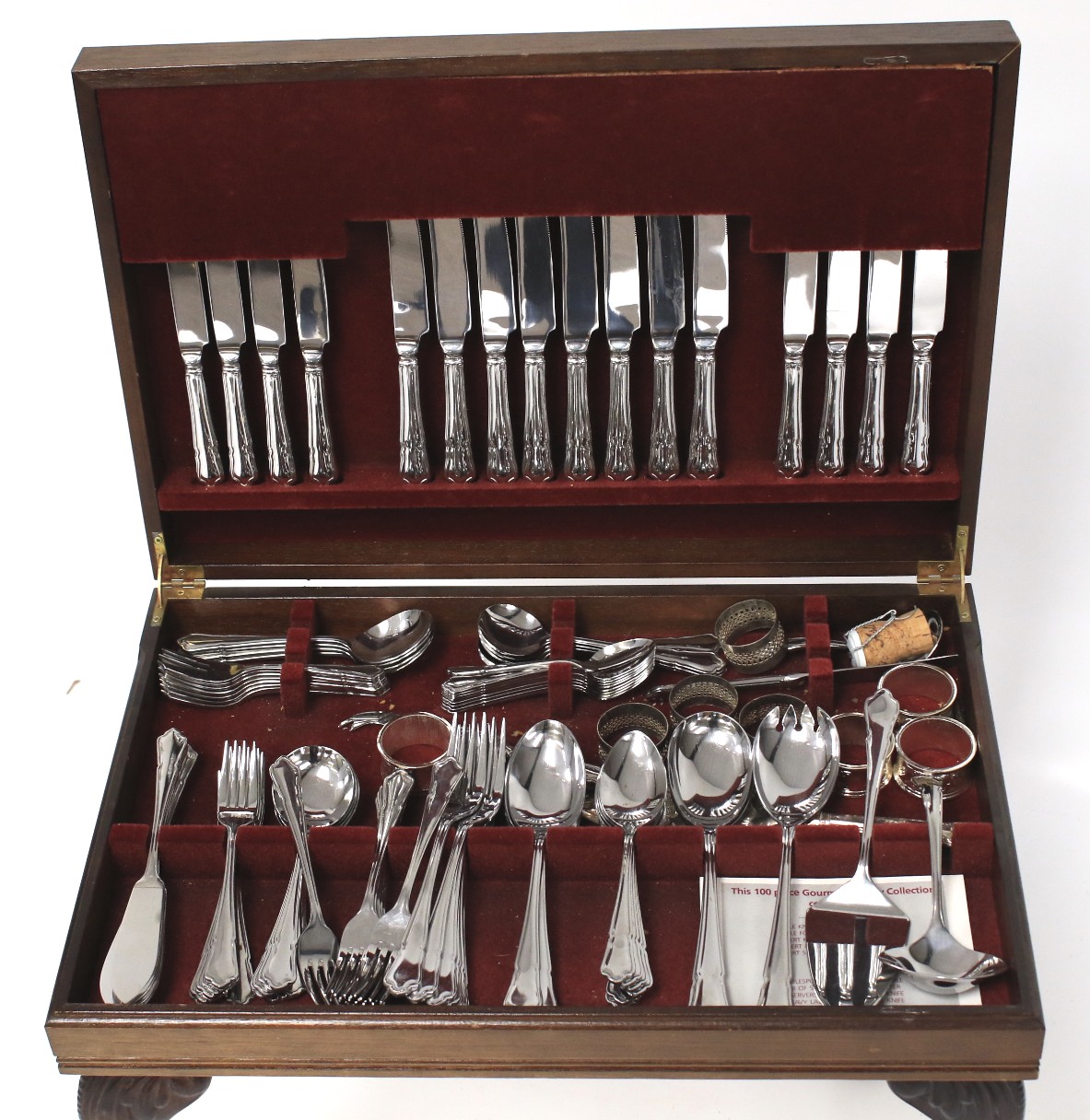 A 20th century stainless steel canteen of cutlery. - Image 2 of 2