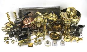 An assortment of metalware.