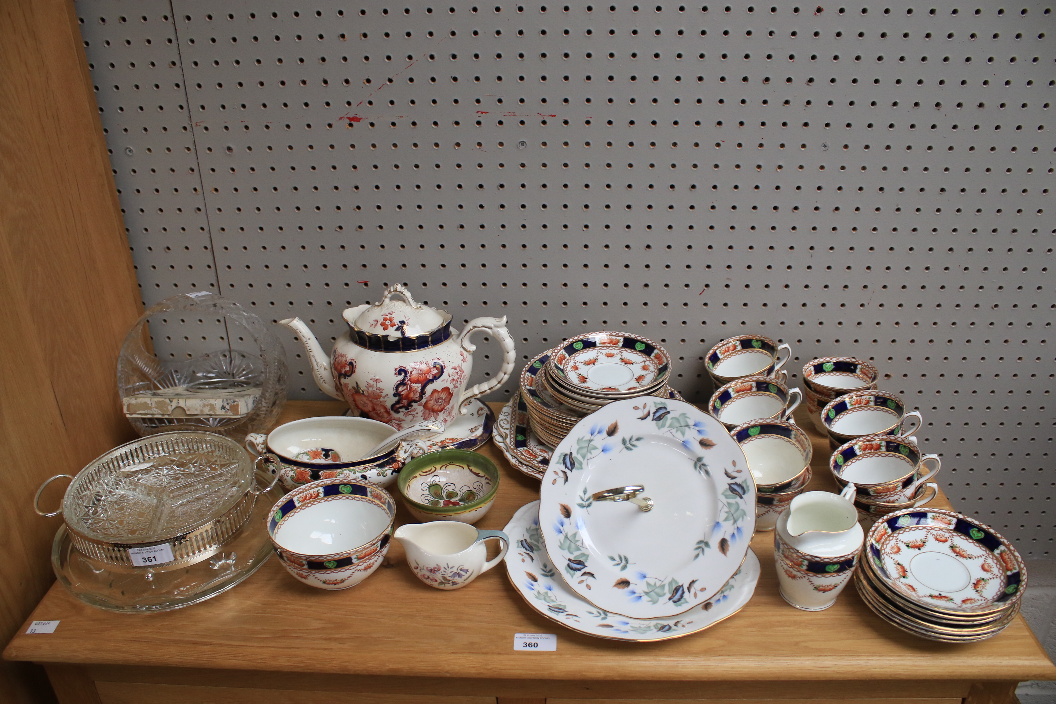 An assortment of glass and ceramics.