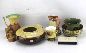 An assortment of 20th century ceramics.