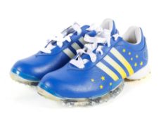 Carlota Ciganda, pair of Solheim cup Adidas golf shoes.