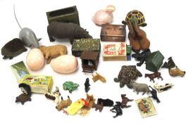 An assortment of toys and collectables.