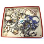 A comprehensive collection of costume jewellery.