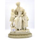A 20th century marble figural group.