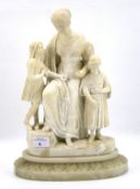 A 20th century marble figural group.
