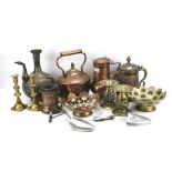 An assortment of metalware.