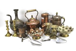 An assortment of metalware.