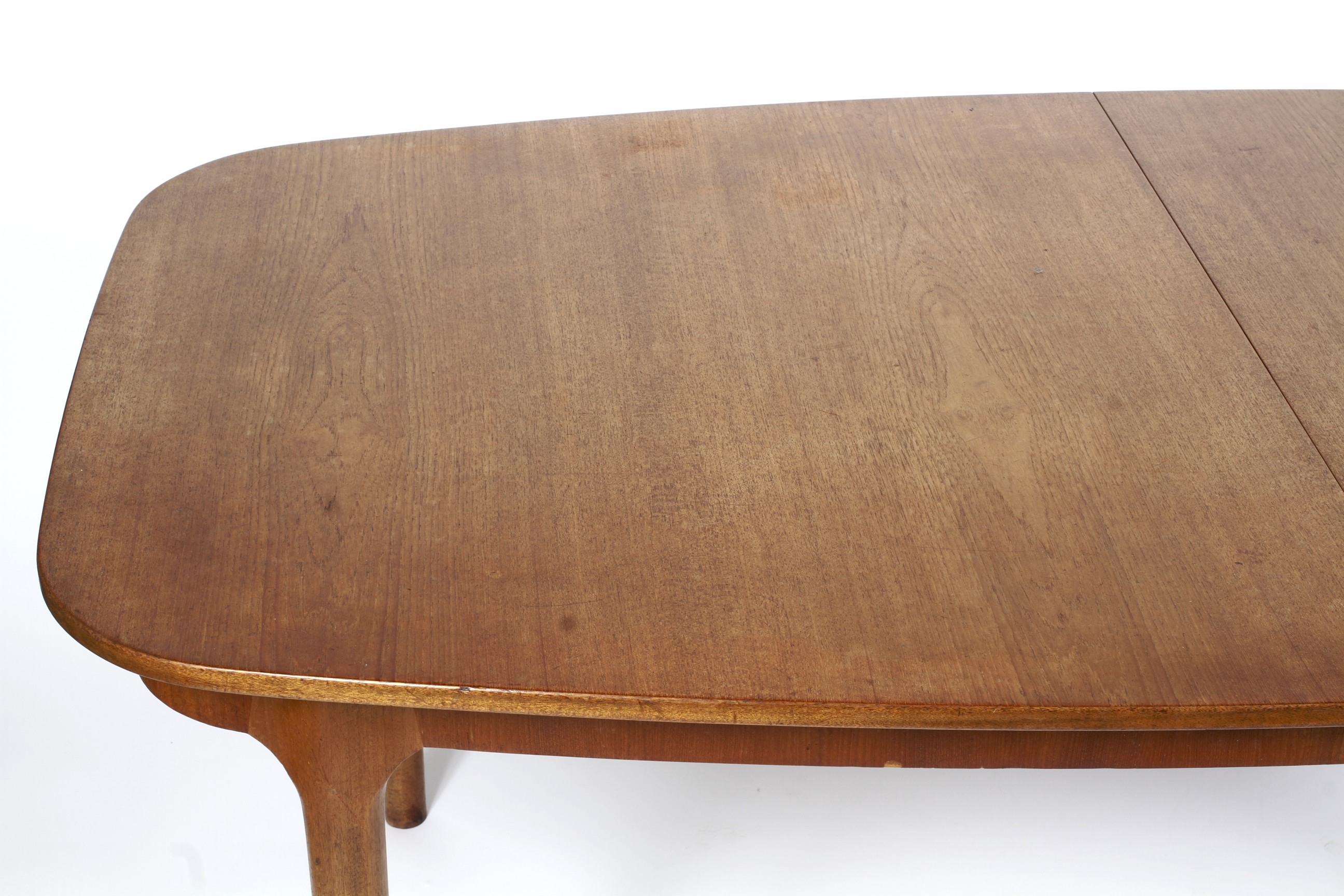 A 1960s teak extending dining table and four chairs, probably AH McIntosh. - Image 3 of 6