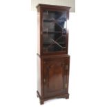 A 19th century mahogany bookcase on stand.