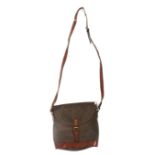 A Mulberry brown Scotch grain shoulder bag.