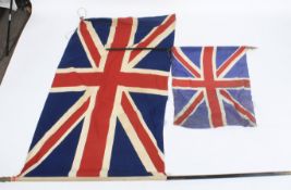 Two antique Union flags.