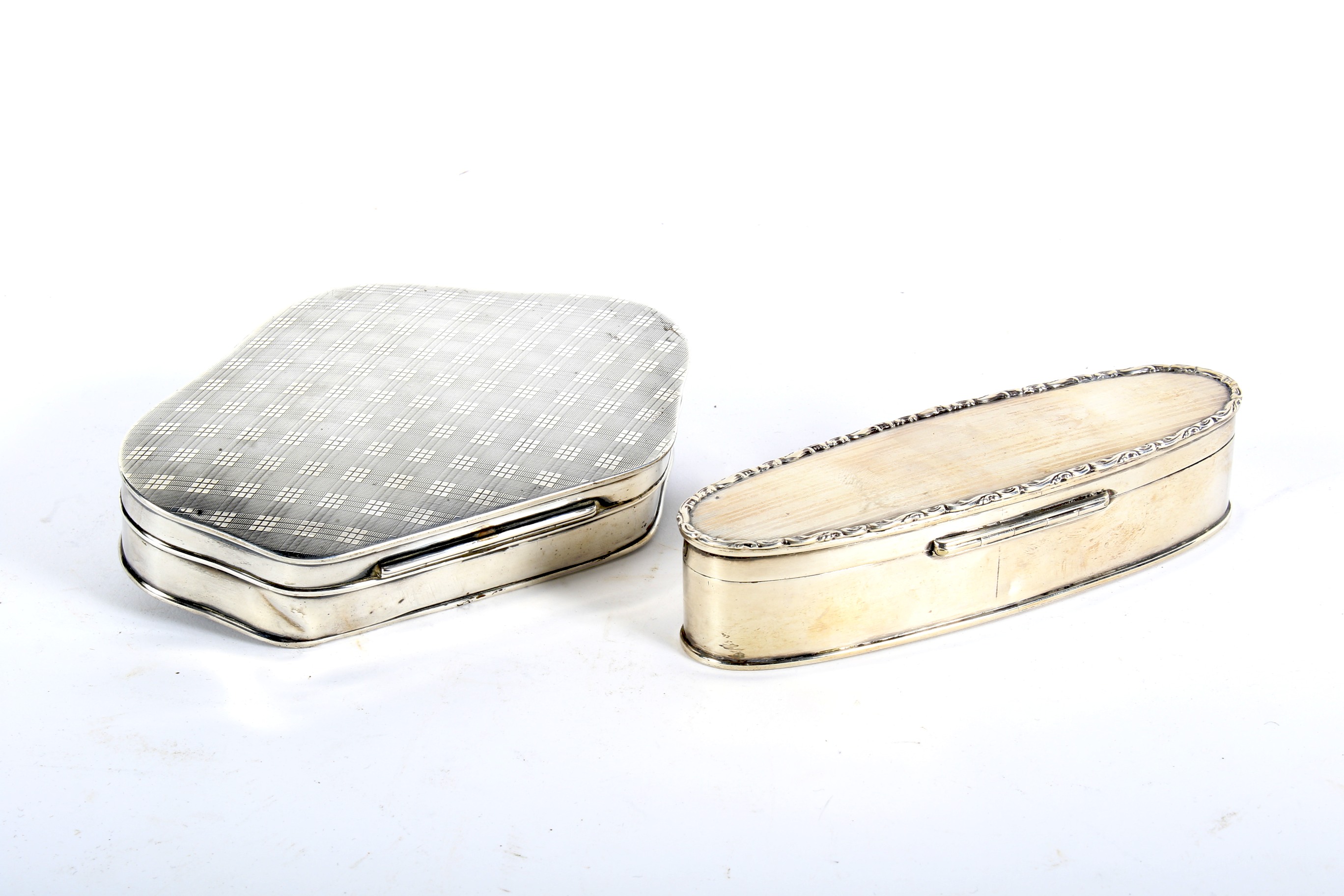 Two silver boxes and covers. - Image 2 of 2