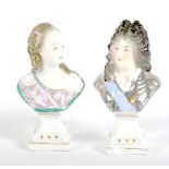 Two late 19th Century Continental porcelain figures of Louis XIV and Madame du Barry.
