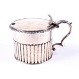 A Paul Storr William IV silver lidded mustard pot.