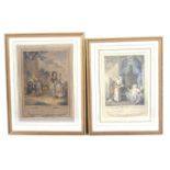 Two 18th/19th century hand coloured engravings.