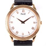 A gents Piaget 18ct gold cased manual wind wristwatch.
