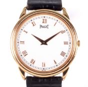 A gents Piaget 18ct gold cased manual wind wristwatch.