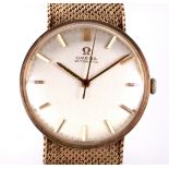 A vintage gents 9ct gold Omega automatic wristwatch.