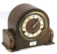 A 20th century mantle clock.