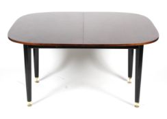 Ernest Goome for G-Plan, Librenza pattern adjustable dining table, circa 1970s.
