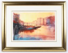 A limited edition print by Cecil Rice, Early Evening, Rialto, Venice.