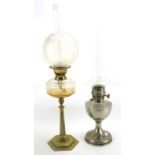 Two oil lamps.