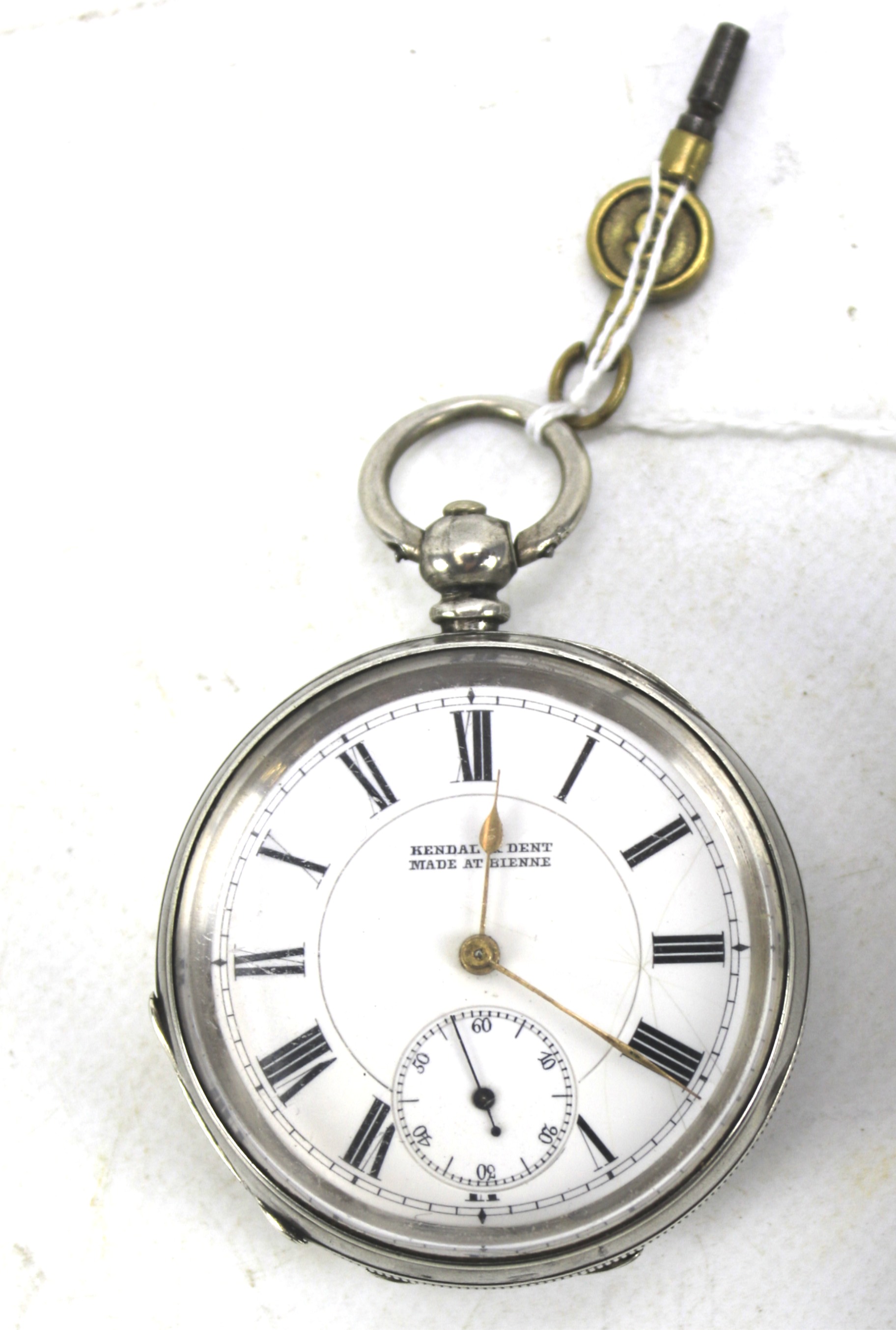 A 20th century silver pocket watch.