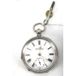 A 20th century silver pocket watch.