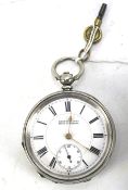 A 20th century silver pocket watch.