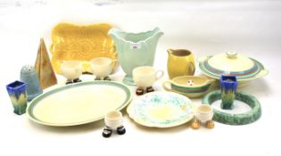 An assortment of 20th century ceramics.