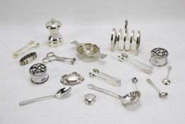 An assortment of silver, 19th century and later.