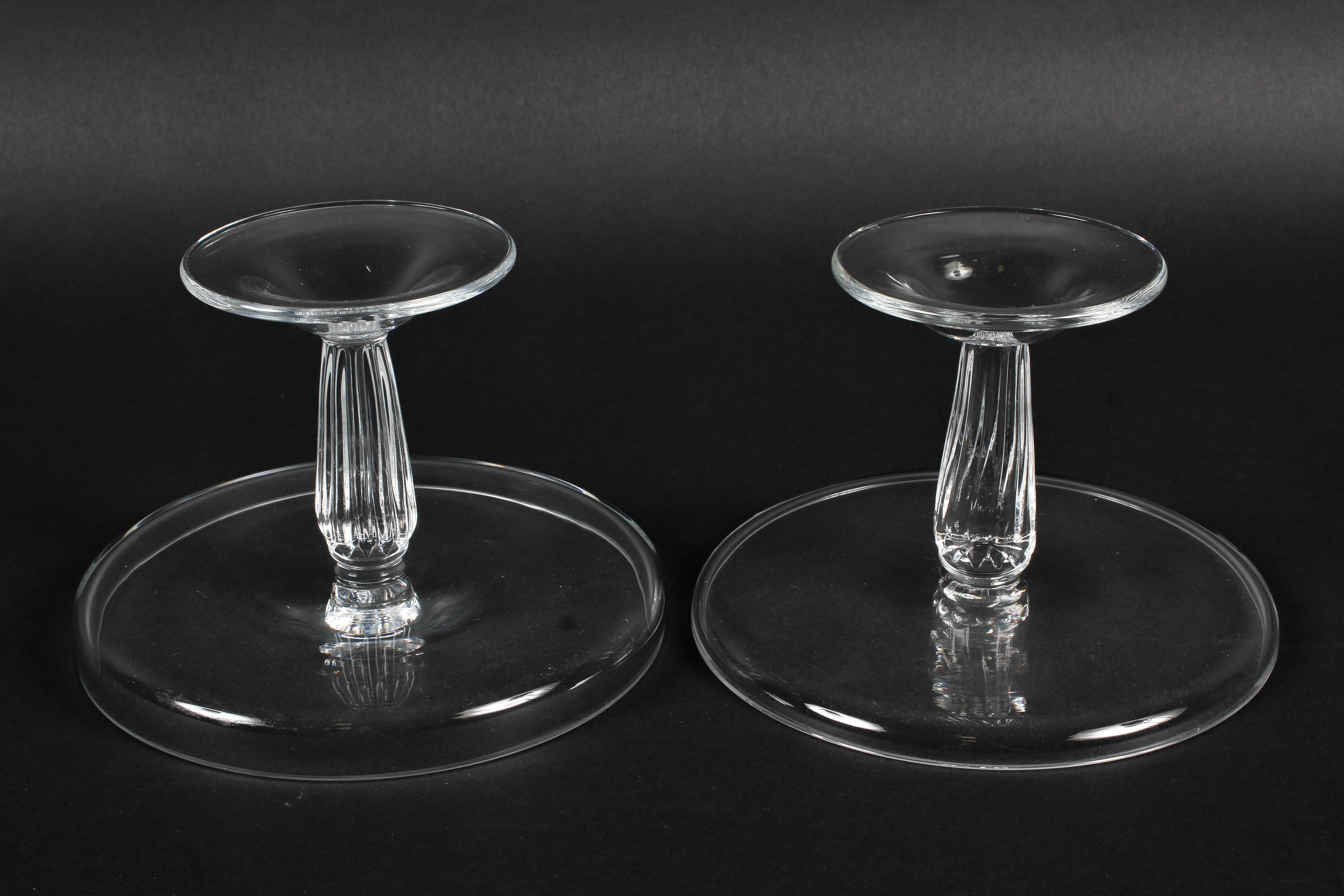 Two William Yeoward glass footed comports. - Image 2 of 2