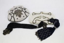 Two Art Deco style miser purses and two further beadwork purses.